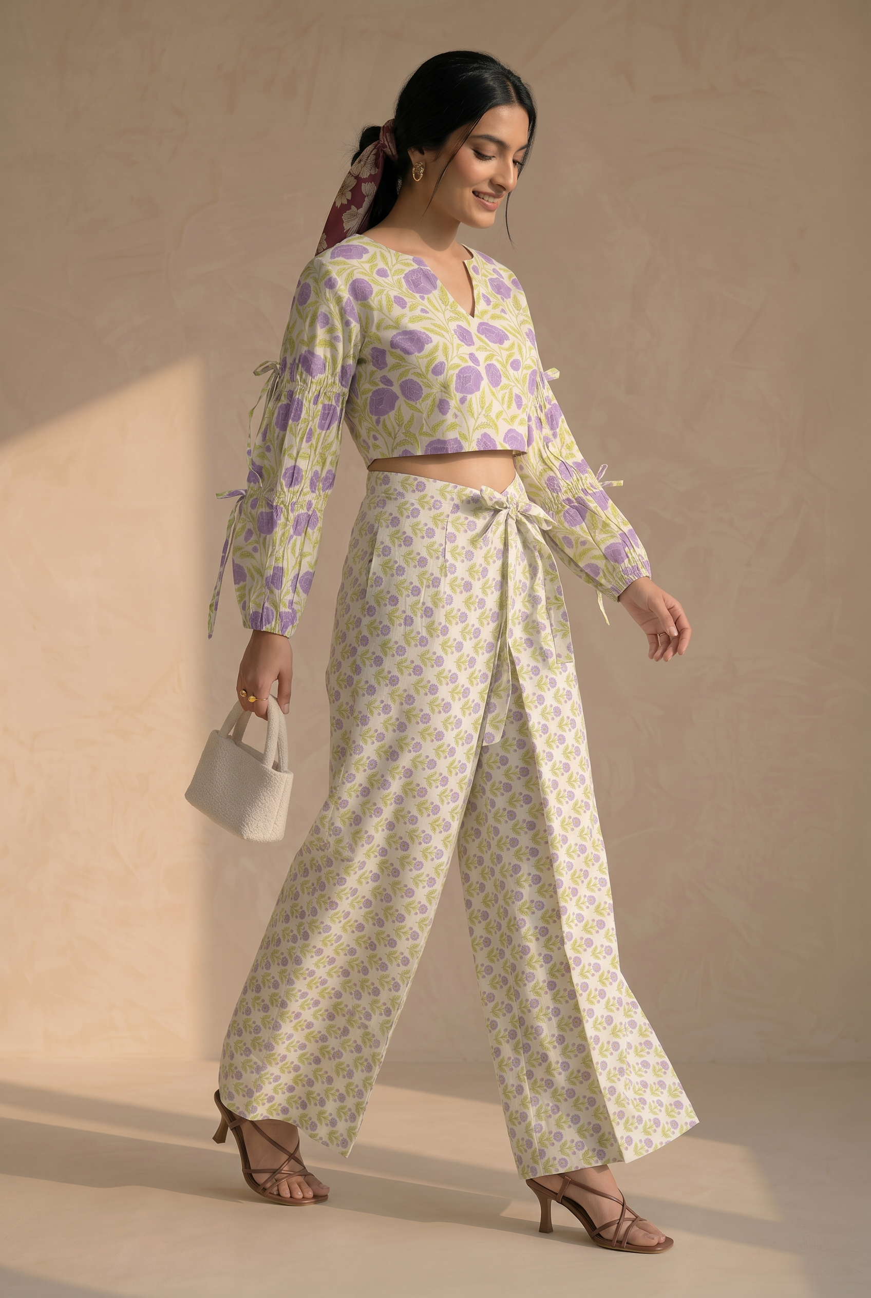 Yellow Floral Cotton Co-ord