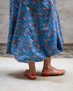 Blue Birdy Jaal A-Line Dress