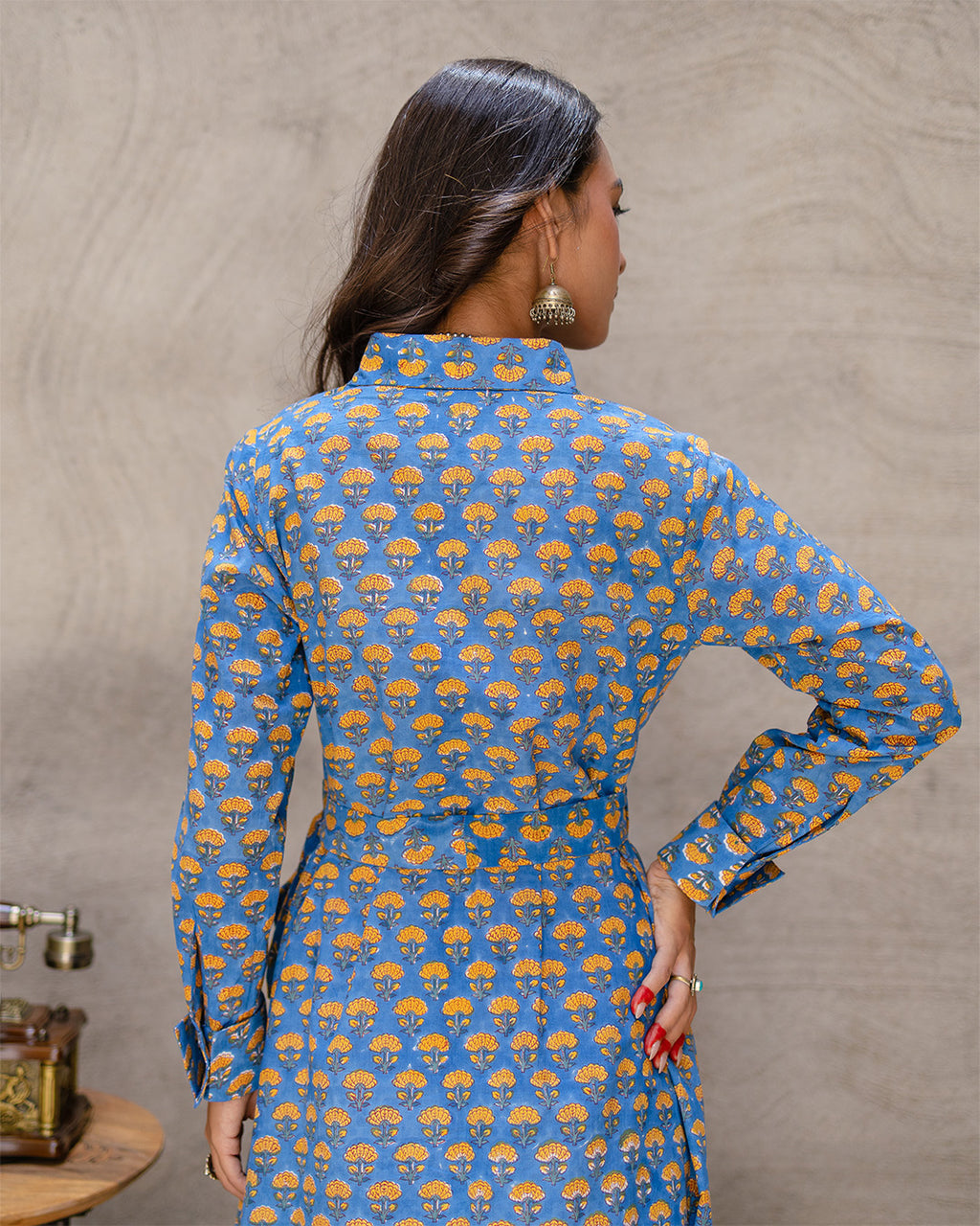Blue Pottery Garden Dress