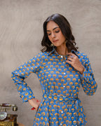 Blue Pottery Garden Dress
