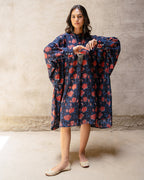 Black Block Jaal Cotton Kurta
