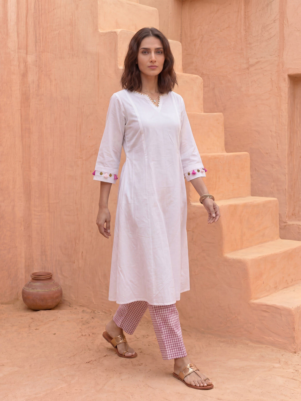 CANDY CUFF KURTA SET