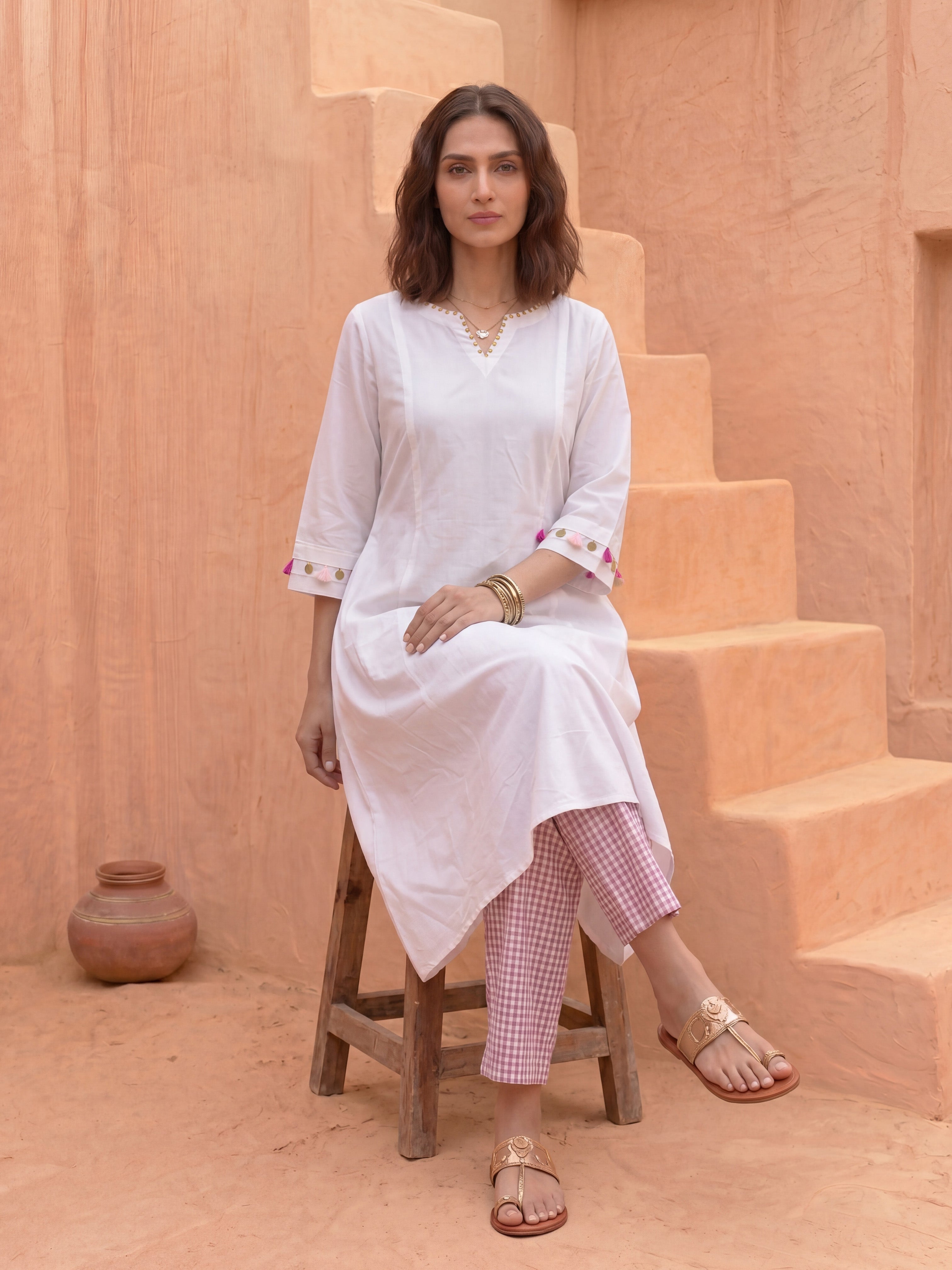 CANDY CUFF KURTA SET