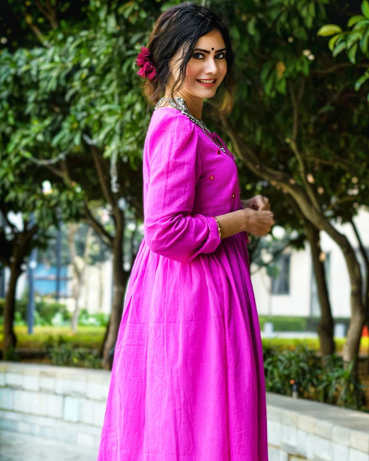 Kurta Sets | Buy Pink Sheesha Kurta Set For Women | Ambraee