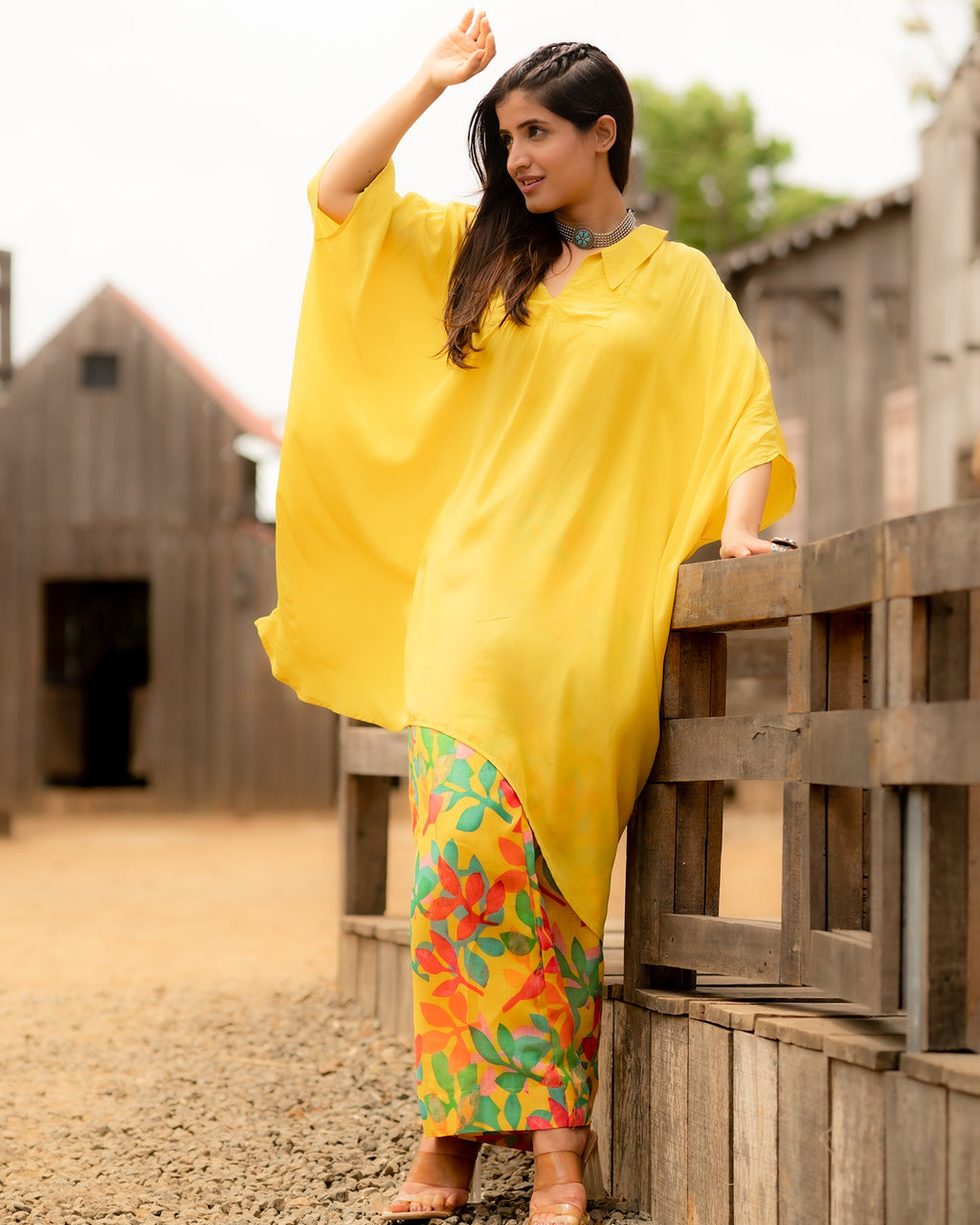 Yellow Kaftan Top