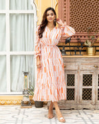 orange stripe maxi dress Yanika Maxi Dress
