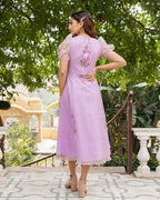 Lavender Hand Painted Dress