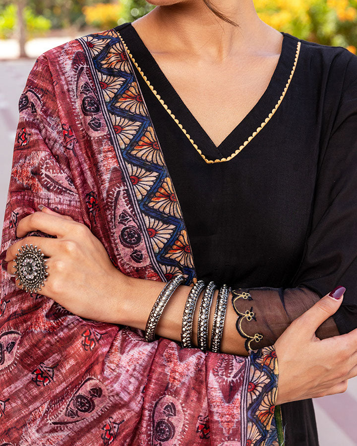 Krsnah Kalamkari Suit Set