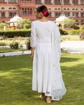 White Noor Dobby Suit