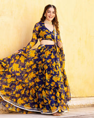 Chiffon Lehenga Set