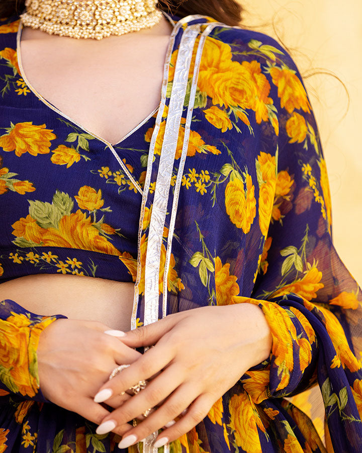 Maisha Chiffon Lehengha Set