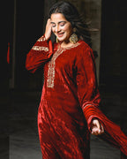 Henna Velvet Suit Set