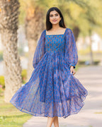 Buy Blue Picnic Kota Dress Online in India Ambraee Buy Blue Picnic Kota Dress Online in India Ambraee