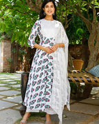 White Mughal Suit Set