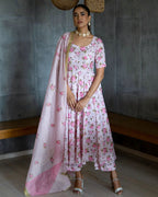 Pink Rose Suit Set