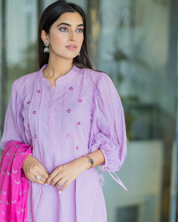 Lilac Mirror Suit Set