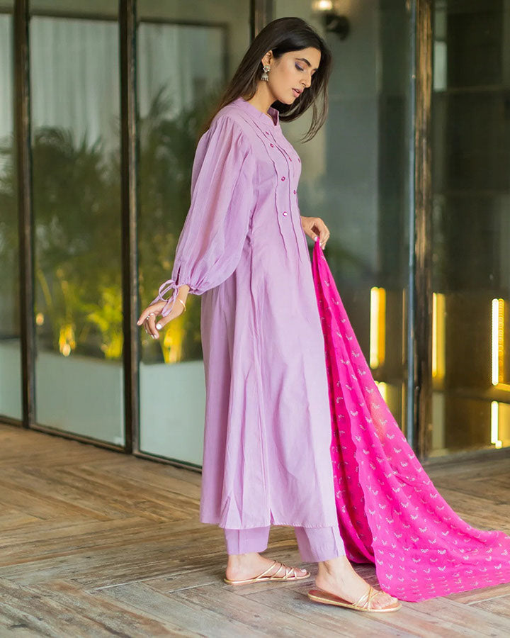 Lilac Mirror Suit Set