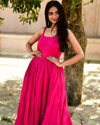 Buy Pink Tier Dress with Jacket Online in India Ambraee Buy Pink Tier Dress with Jacket Online in India Ambraee