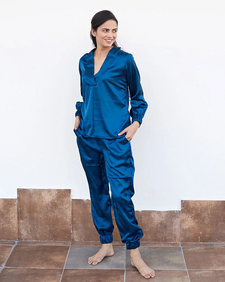 Sapphire Blue V-Band Night Suit